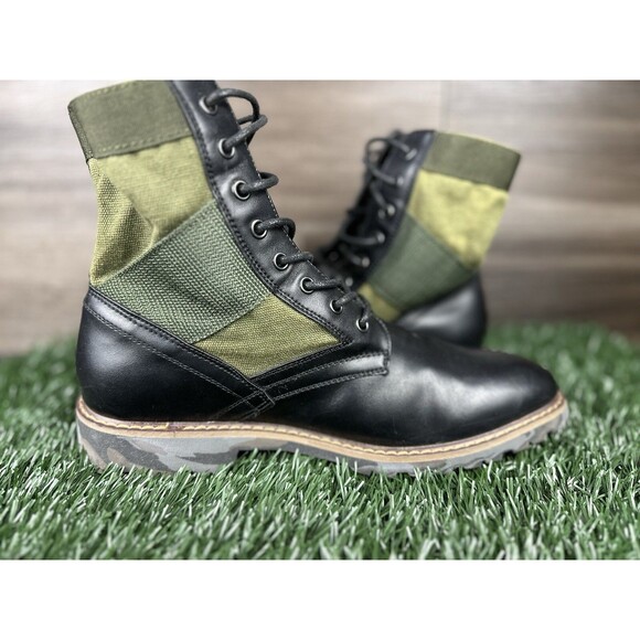 Carbon Elements camo Mens 9 Black Lace Up Lite Weight Work Boots Lug Sole main image 6